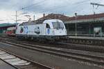 Am Abend von 24 Mai 2017 durchfahrt PKPCI (ex-AWT) 183 719 solo Decin hl.n.