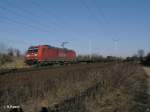 185 164-1 mit gemischten Gterzug bei Frankfurt/Oder Nuhnen.