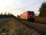 185 235-9 mit gemischten Gterzug bei Fahlenbach.