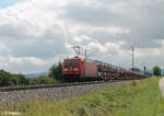 185 364-7 zieht den Roverzug aus Hegyeshalom - Aachen West bei Pölling.