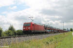 185 364-7 zieht den Roverzug aus Hegyeshalom - Aachen West bei Pölling.
