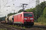 Vom F�sspfad wurde am 17 Juli 2026 DBC 185 014 beim Einfahrt in K�ln GRemberg fotografiert.