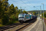 Die an die RTB Cargo vermietete SIEMENS Vectron MS 6193 094-0 (91 80 6193 094-0  D-Rpool) der Railpool GmbH in München fährt am Sonntag den 22 September 2024, mit der kalten auch an die RTB