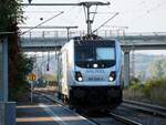 187 345-7 Railpool Solofahrt durch Burgau am 09.10.2021.