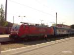 189 092-0 hat den D449 Moskau nach Frankfurt/Oder gebracht und wird abgehangen.27.04.07