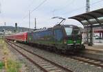 DB regio Sldner 193 721 treft am 15 September 2023 mit Deutschlands schnellster RE in Ulm Hbf ein.