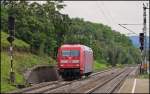 Die ehemalige Werbelok 101 102 durchfuhr am 15.08.11 Gingen (Fils) in Richtung Stuttgart