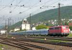 Notschuss auf 110 210 mit Talgozug am 11.09.10 in Gemnden am Main