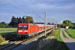 Am 15.09.2018 durchfährt 112 113 mit ihrem Kreuzfahrer Sonderzug Gragetopshof in Richtung Berlin.