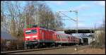 114 030 mit RB nach Flieden am 26.02.15 bei Kerzell