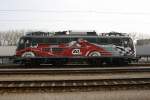 Karlsruhe Hbf  29.03.2013  115.509-2  Werbelok 80-Jahre-DB-Autozug