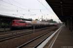 115 383-2 mit dem PbZ 2466 von Leipzig Hbf nach Berlin-Lichtenberg , bei der Durchfahrt in Berlin-Schönefeld Flughafen.