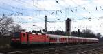 143 841-5 verließ am Mittag des 7.3.15 mit der RB 14107 nach Rotenburg (Wümme) den Bhf.