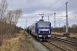 Ein Traum in Blau-Silber gab es heut führ euren Ostadmin....die 143 567 der RBH.Hier am 07.03.2016 in Rostock-Seehafen.