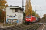 Auerhalb des Container/KLV-Verkehrs sind die 145er rar geworden...umso mehr freute mich es als ich 145 078 mit einem gemischten Gterzug am 03.11.11 in Bochum Riemke fotografieren konnte.