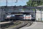 Die DB 147 583 ist mit ihrem IC auf dem Weg nach Z�rich und verl�sst den Bahnhof von Schaffhausen. 

7. Juli 2026