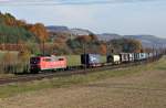 151 126 mit Gterzug am 06.11.11 bei Harrbach