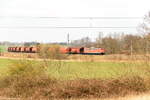 151 103-9 DB Cargo mit einem leeren Kalizug in Stendal und fuhr weiter in Richtung Magdeburg.