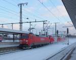 152 097-2 und 185 399 und noch 2 185er am 18.12.10 in Fulda