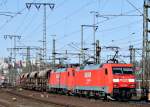 152 118 und 152 109 mit Gterzug am 26.03.12 in Fulda