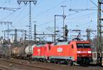 152 071 und 185 253 mit Gterzug am 26.03.12 in Fulda