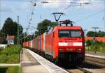 152 165 mit Containerzug in Richtung Salzburg am 08.08.12 in bersee