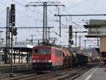 155 128 mit Gterzug am 25.02.12 in Fulda