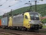 182 596 (IBS) mit Containerzug am 14.05.11 in Gemnden