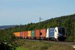 182 519 der WLC mit Containerzug am 09.09.12 in Haunetal Rothenkirchen