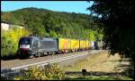 182 597 von TX Logis mit Gterzug am 29.09.13 in Vollmerz