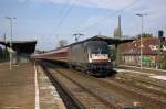 ES 64 U2 - 029 (182 529-8) MRCE Dispolok GmbH für TXL - TX Logistik AG mit dem Müller-Tanzzug (MT 1850) von Köln Hbf nach Halle(Saale)Hbf, bei der Durchfahrt in Magdeburg-Buckau. 10.10.2014