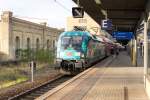 182 013  BUGA 2015 In der Havelregion  mit dem RE1 (RE 18111) von Magdeburg Hbf nach Frankfurt(Oder) in Potsdam Hbf.