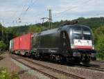 182 599 mit Containerzug am 01.08.10 in Jossa