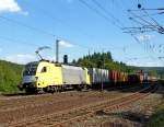 182 570/ ES 64 U2-070 mit Containerzug am 21.08.10 in Jossa