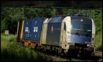 183 705 der WLC mit Containerzug am 06.07.13 in Gtzenhof