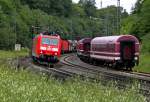 185 144-3 mit Gterzug am 31.07.11 bei Fulda