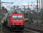 185 605-3 mit Kesselwagenzug am 31.08.11 in Fulda