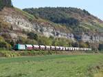 185 608 von LTE mit Gterzug am 02.10.11 bei Karlstadt