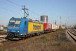 185 518 mit Scandinavien KLV ri.Italien in Augsburg-Oberhausen(01.10.2011)