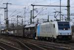 185 691 und 223 013 von PCT Altmann mit Autozug am 25.02.12 in Fulda