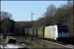 185 681 von PCT Altmann mit DGS	75865	Bremen Rbf - Mnchen Milbertshofen am 02.03.13 in Vollmerz