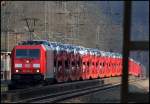 185 390 mit Millionenzug am 02.04.13 in Jossa