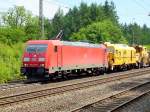 185 373-8 mit Bauzug am 10.06.10 in Jossa