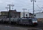 189 207 von CTL mit Kesselwagen am 11.12.11 in Fulda