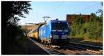 193 848 der Eisenbahngesellschaft Potsdam mit Atlmannzug in Obersinn am 06.08.15