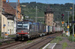 SBB 193 109 am 06.08.2024 mit Containerzug in Richtung Süden in Oberwesel