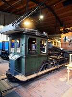 Elektrische Treidellok Baujahr 1942 im Technik Museum Berlin am 06.10.2016.