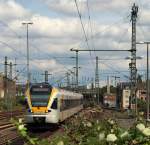 ET 7.02 der Eurobahn rollte gemchlich in den Endbahnhof Dsseldorf Hbf ein.