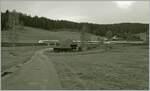 Wetterbedingt in S/W, ein Bild der Höllentalbahn zwischen Hinterzarten und Tittisee.