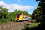 HLB ET142 mit RE34 von Letmathe nach Siegen Hbf am 15.06.2024 in Littfeld